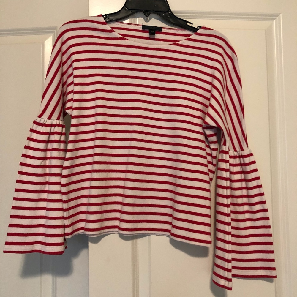 J Crew bell sleeve top